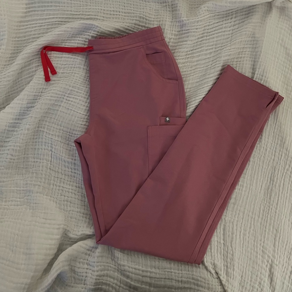 Figs Yola Skinny in Chalk Pink